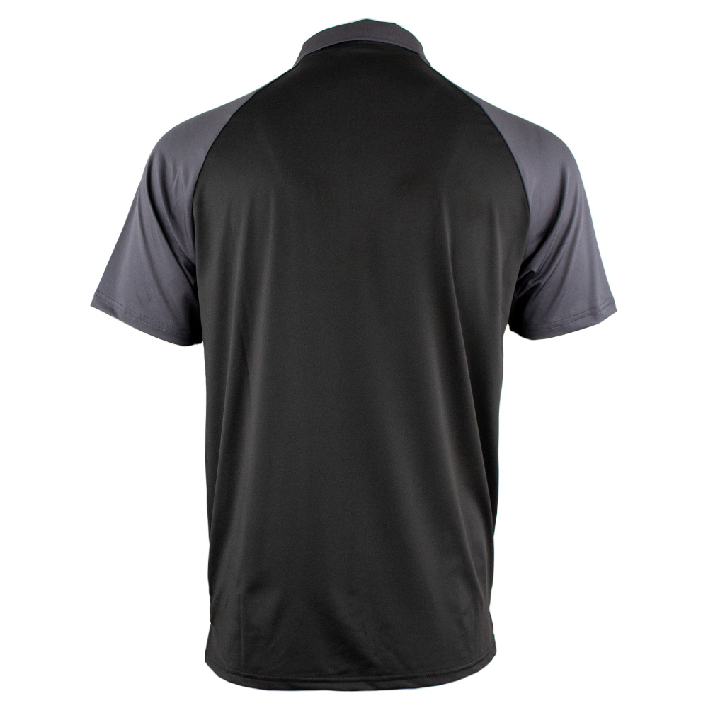 Elite Polo Shirt - Black/Charcoal - Image 2
