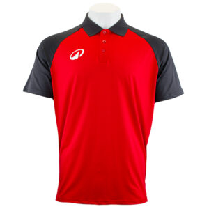 Elite Polo Shirt - Red/Charcoal